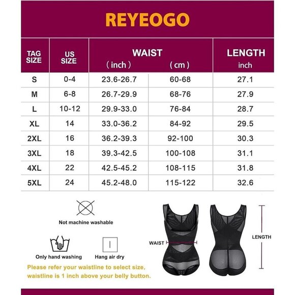 Women's Black Spadex Tummy Control Butt Lifter Panty Hi-Waist Shapewear Bodysuit - Picture 2 of 5